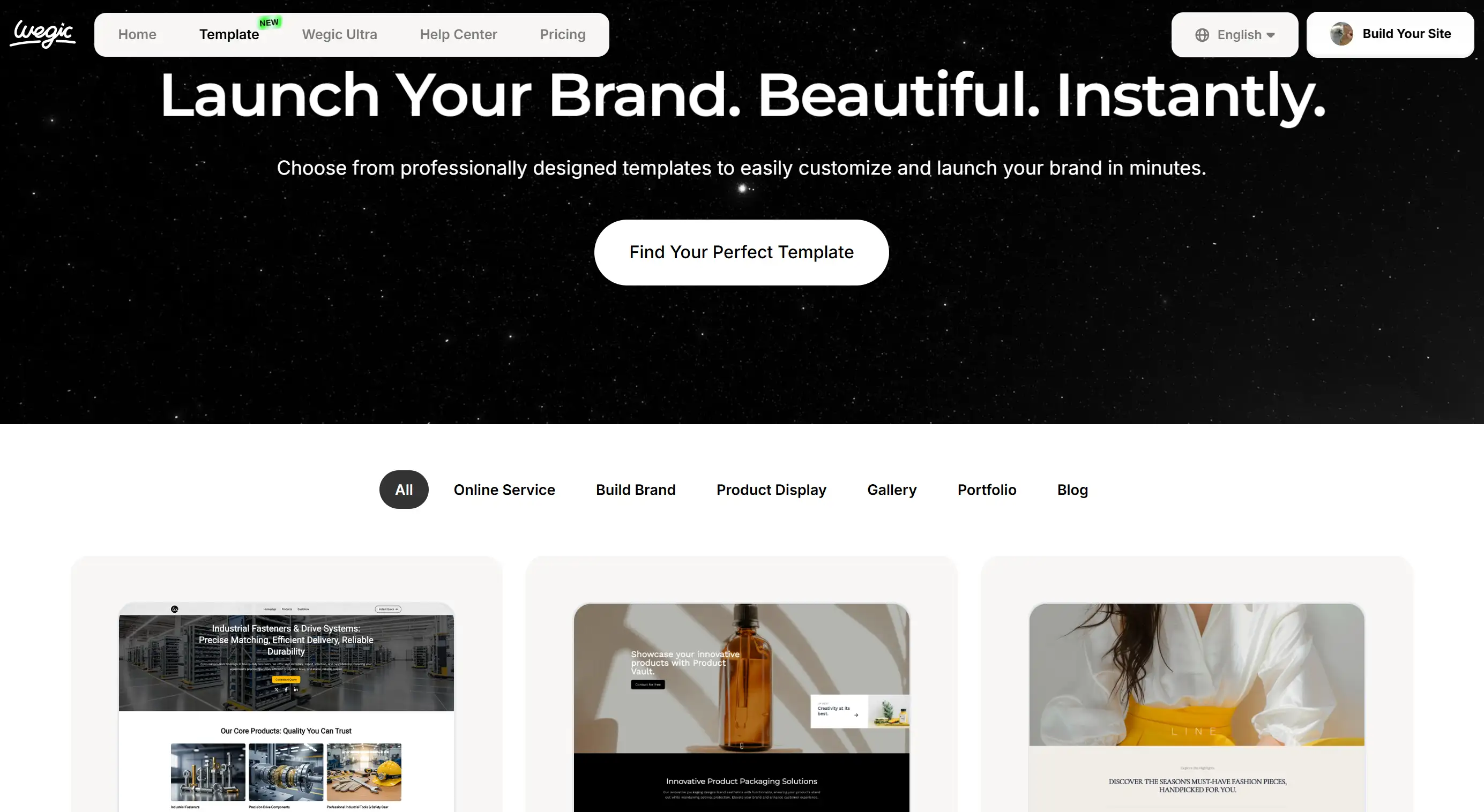Professionally designed website design templates on Wegic Professionally designed website design templates on Wegic