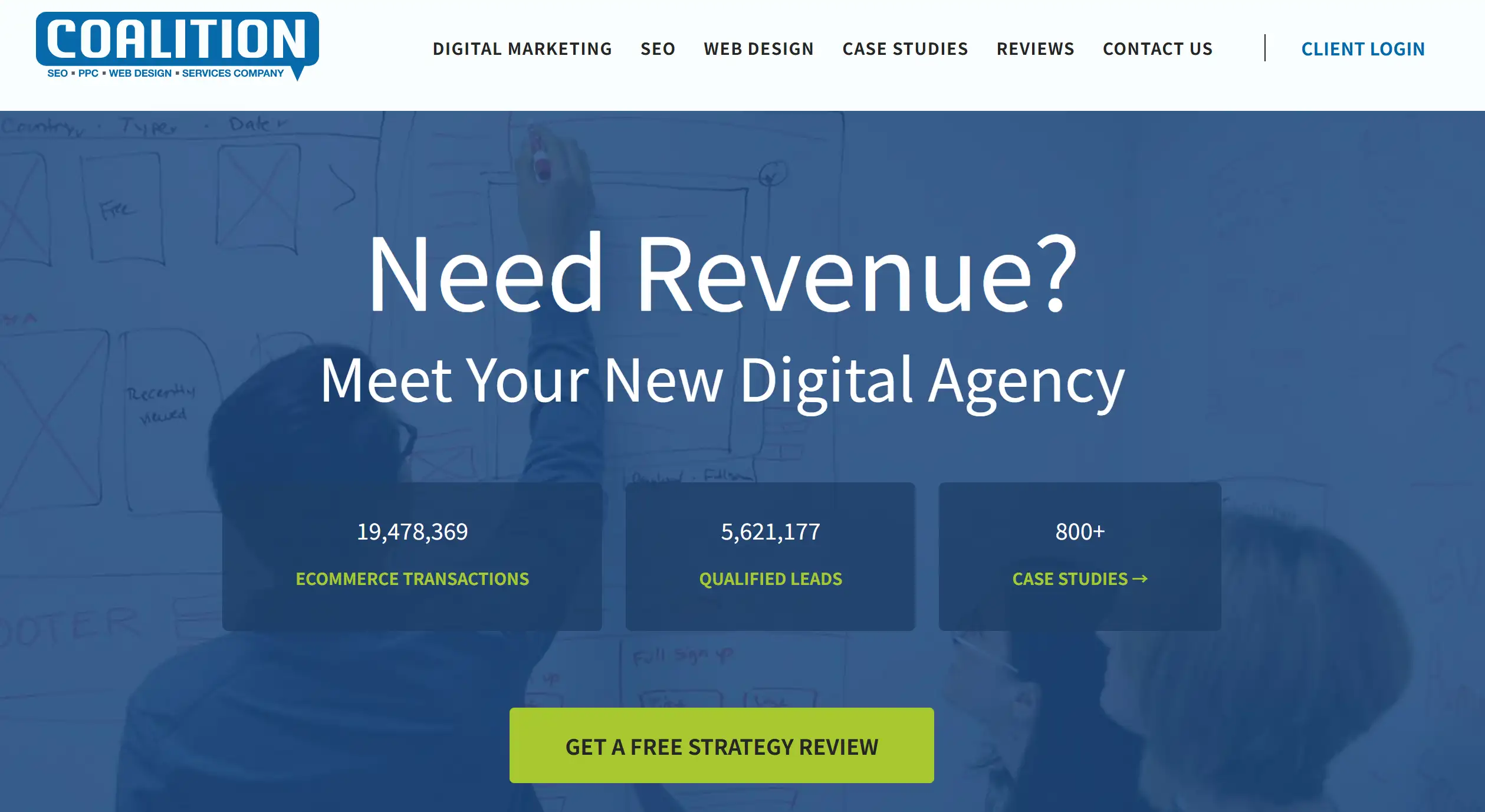 Homepage of Coalition Technologies