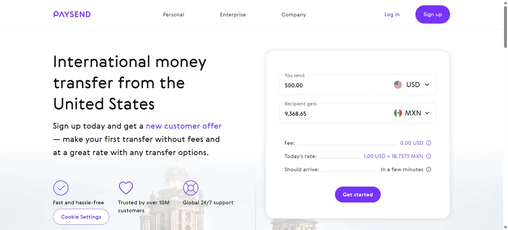 paysend website