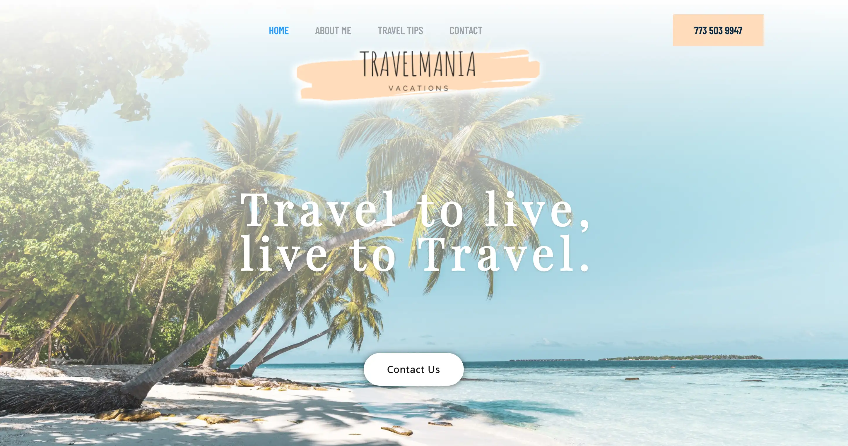 travel mania homepage