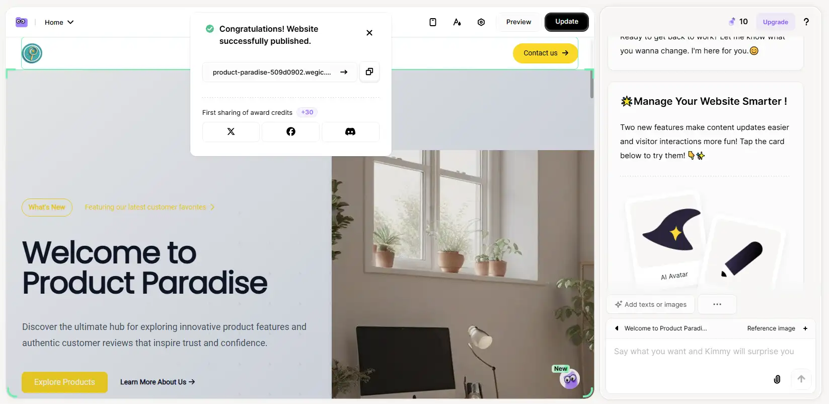 publish your website