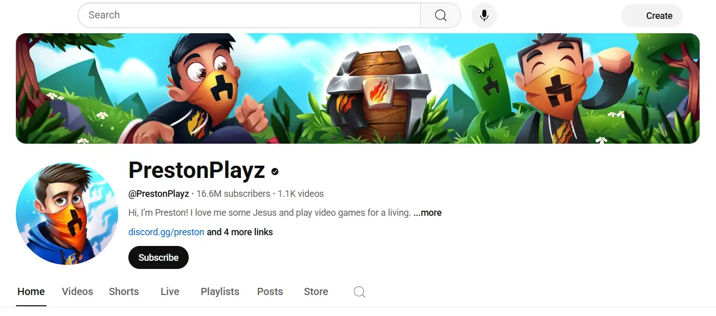 page of prestonplayz