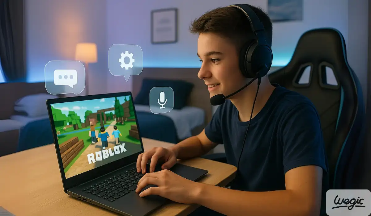 Student trying to access Roblox on a laptop Student trying to access Roblox on a laptop