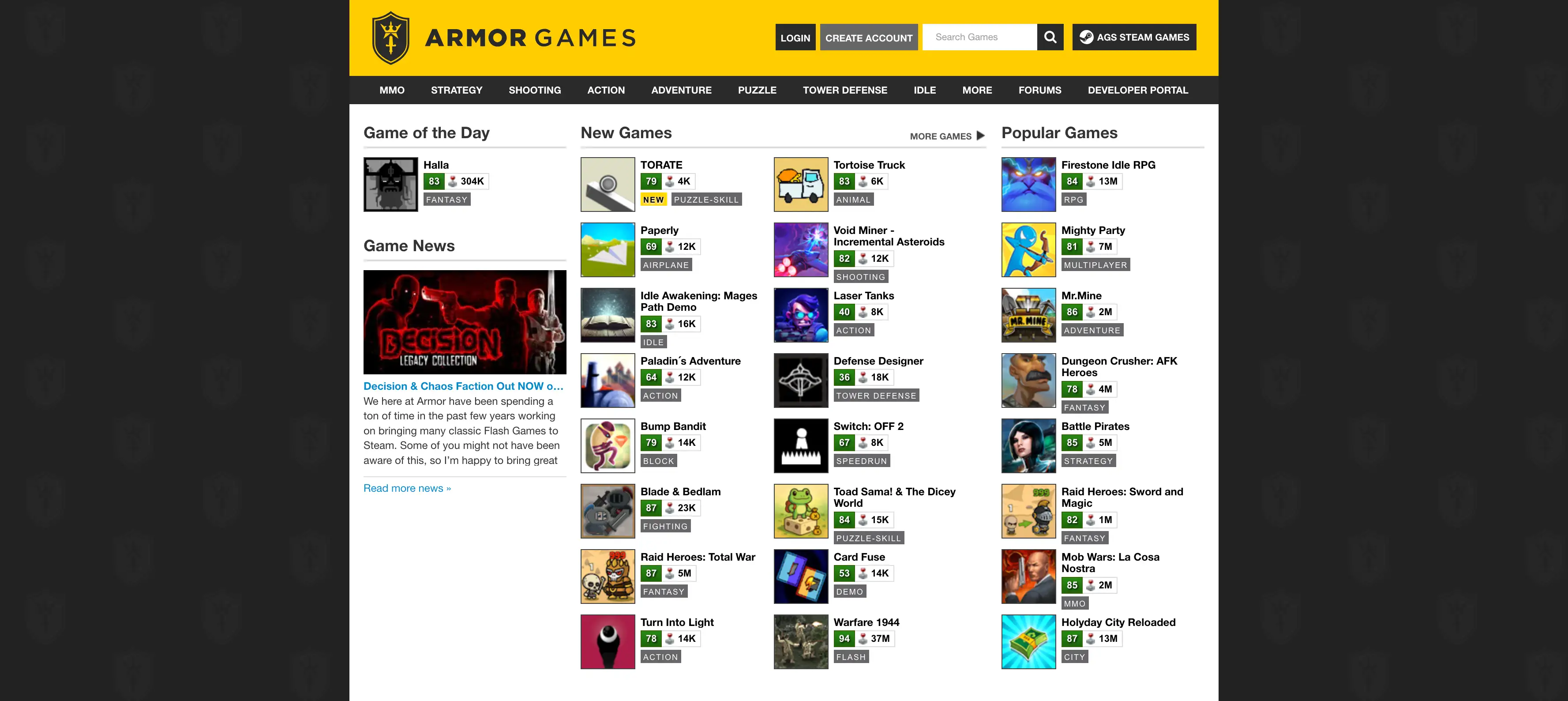 armor games high quality indie titles