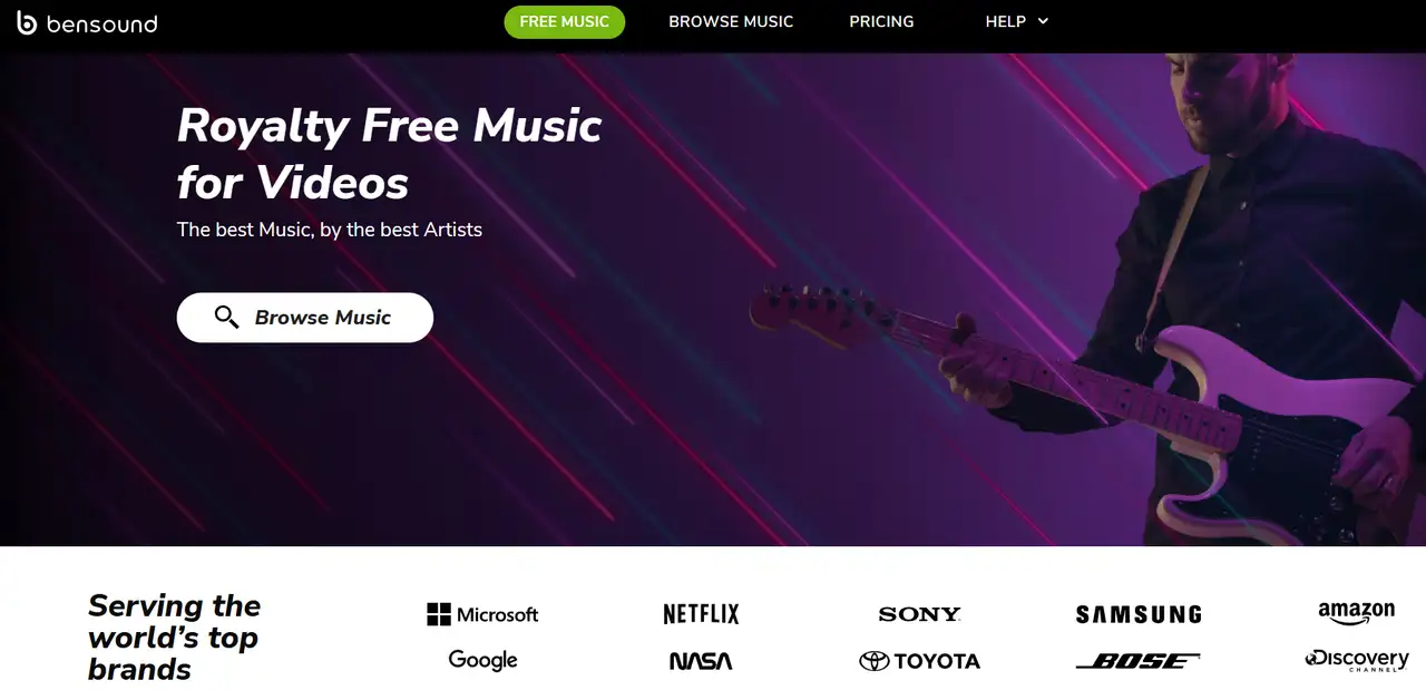 bensound offers royalty-free music for videos, advertisements and demonstrations