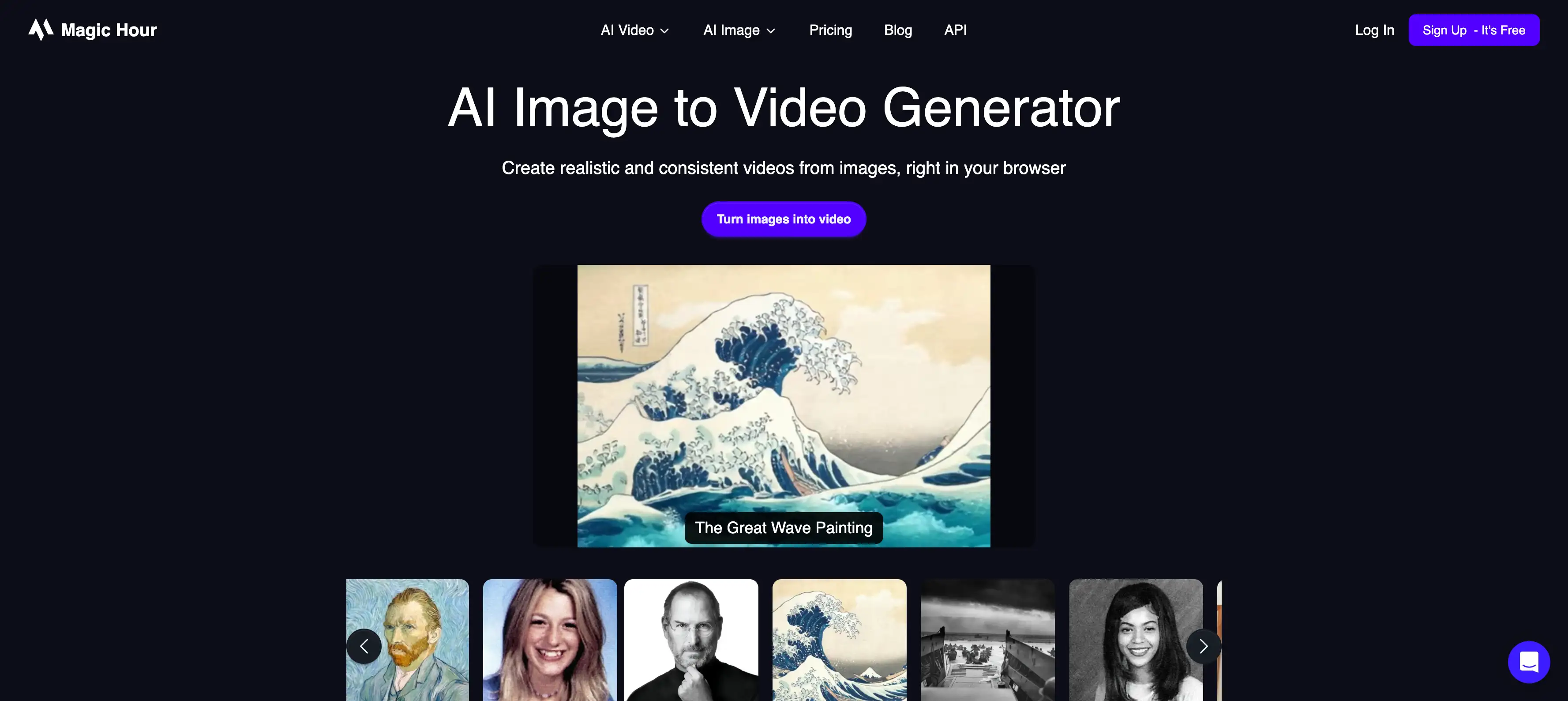 magic hour ai image to video generator