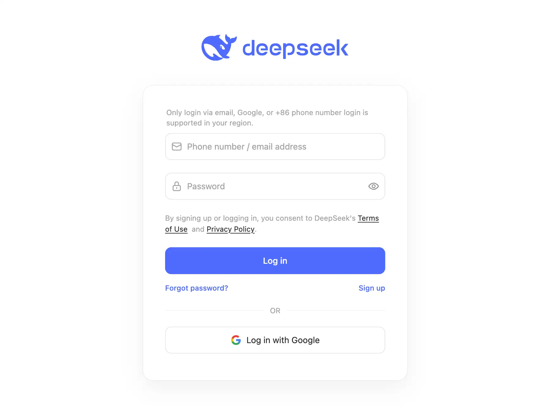 deepseek homepage