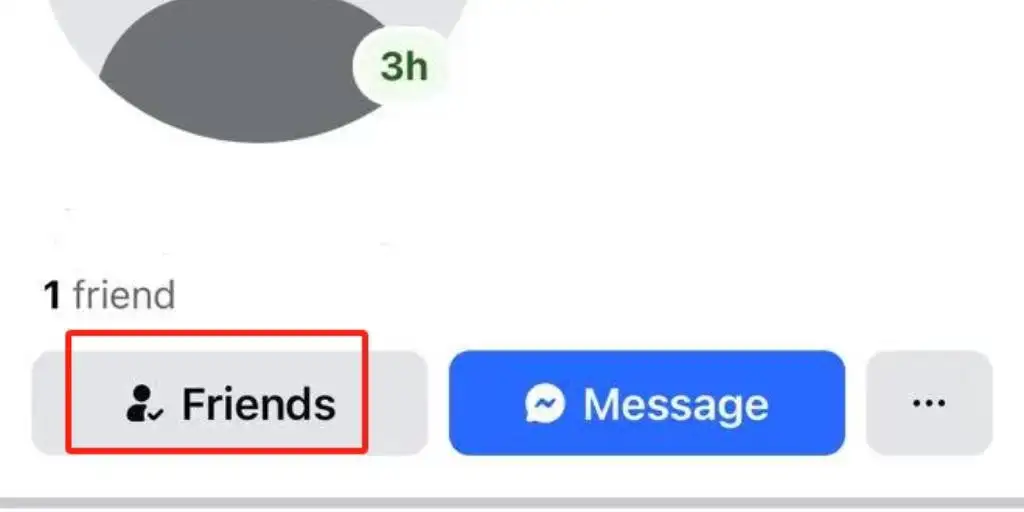 the "friends" button