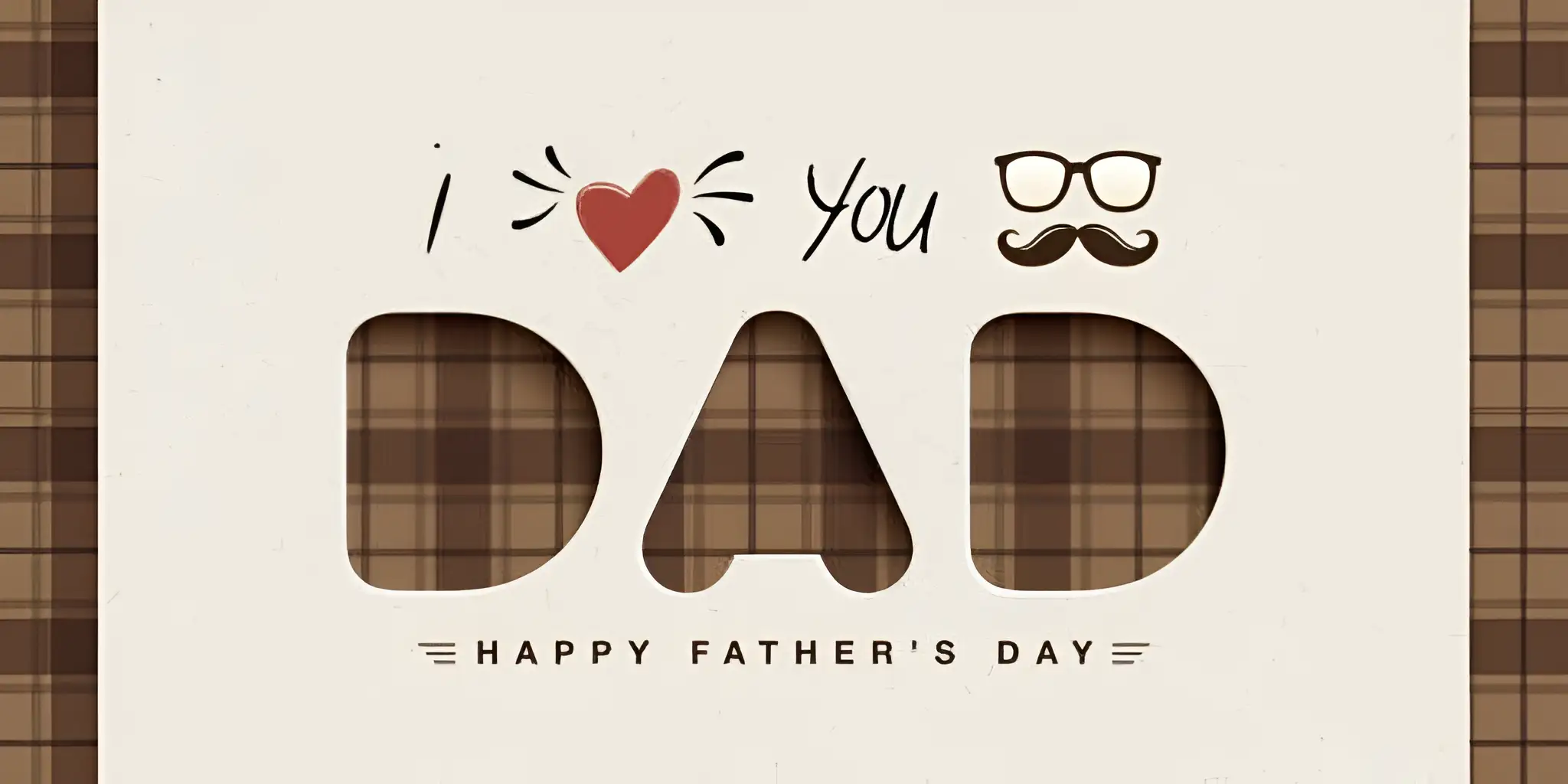 a greeting card that says i love dad