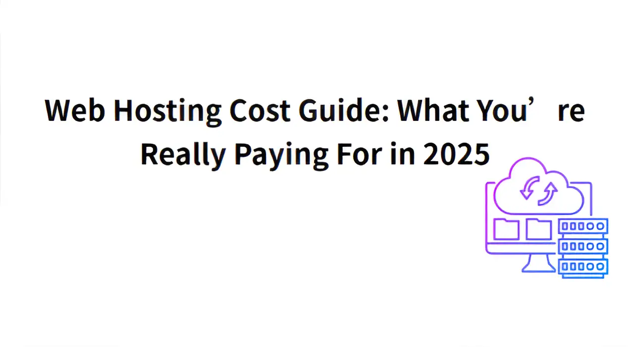 A computer with data transported next to it showing the price of web hosting services