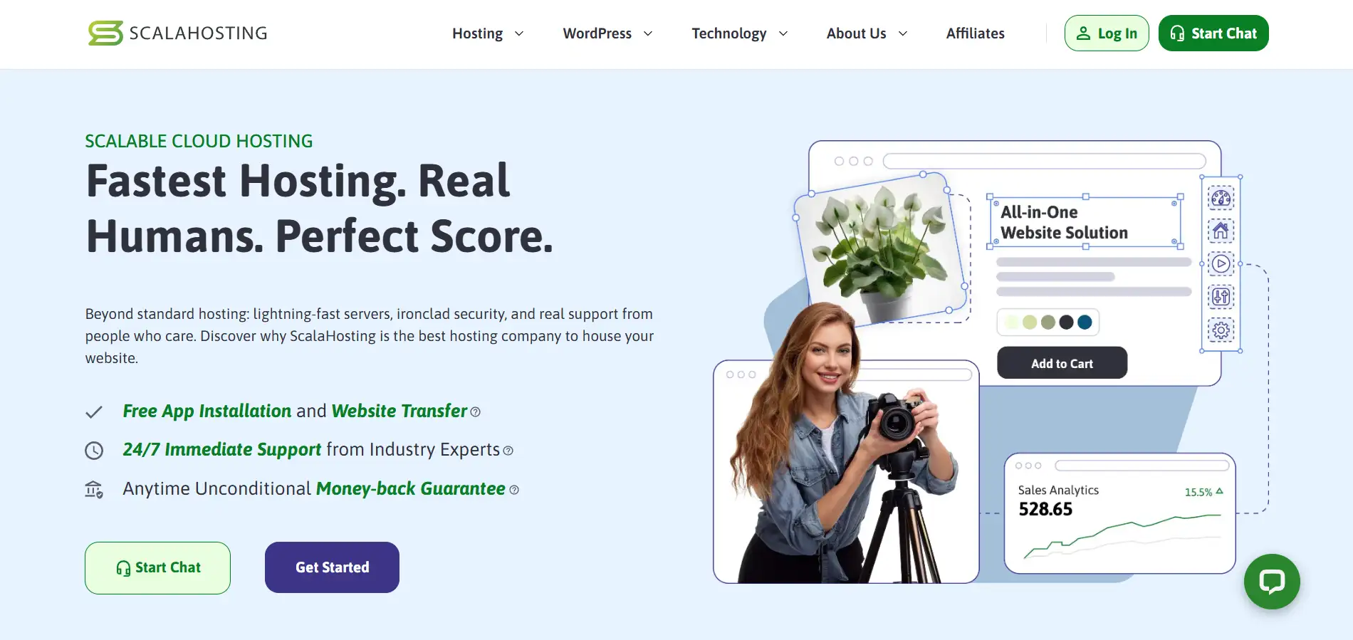 Homepage of ScalaHosting Homepage of ScalaHosting