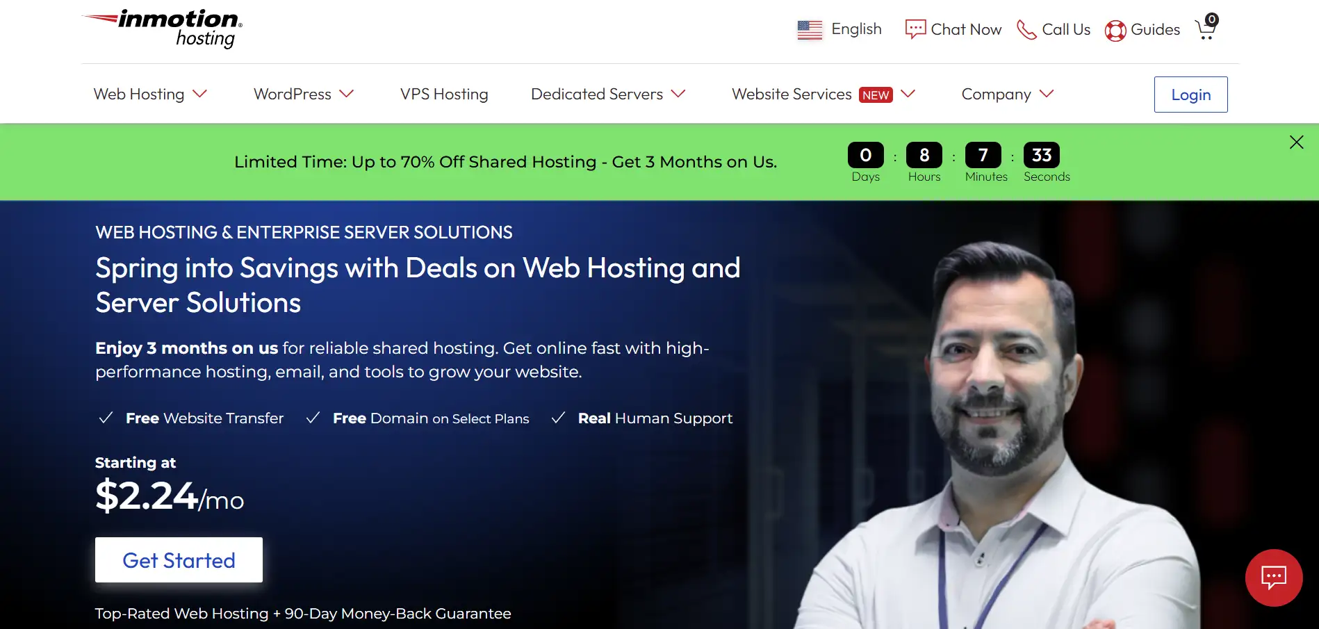 Homepage of InMotion Hosting Homepage of InMotion Hosting