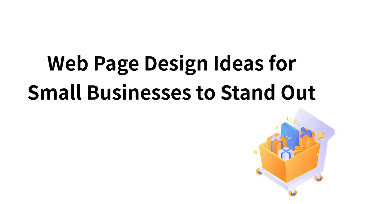 web design ideas for small business website with shopping cart next to it