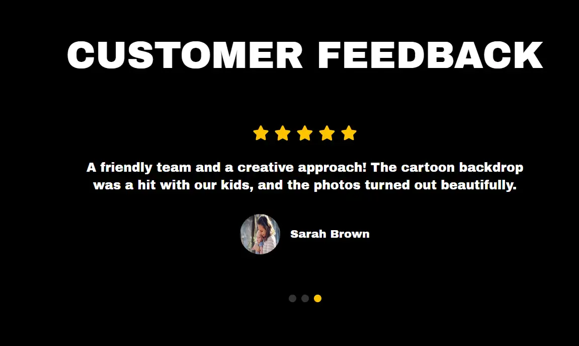 feedback provided by customers