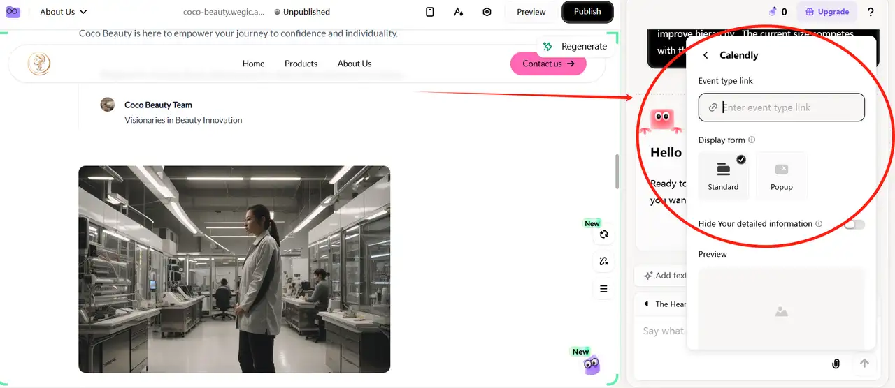 embedding calendly into your website