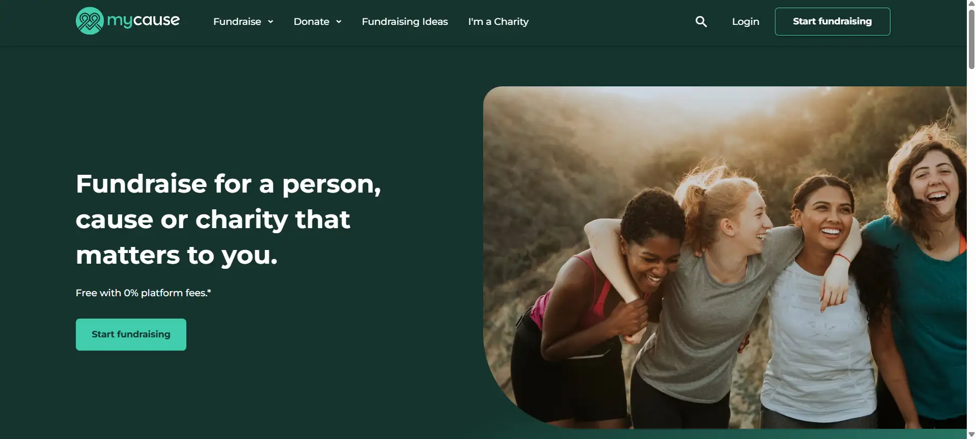 charity web example
