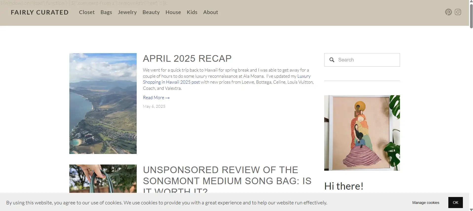 blog website example