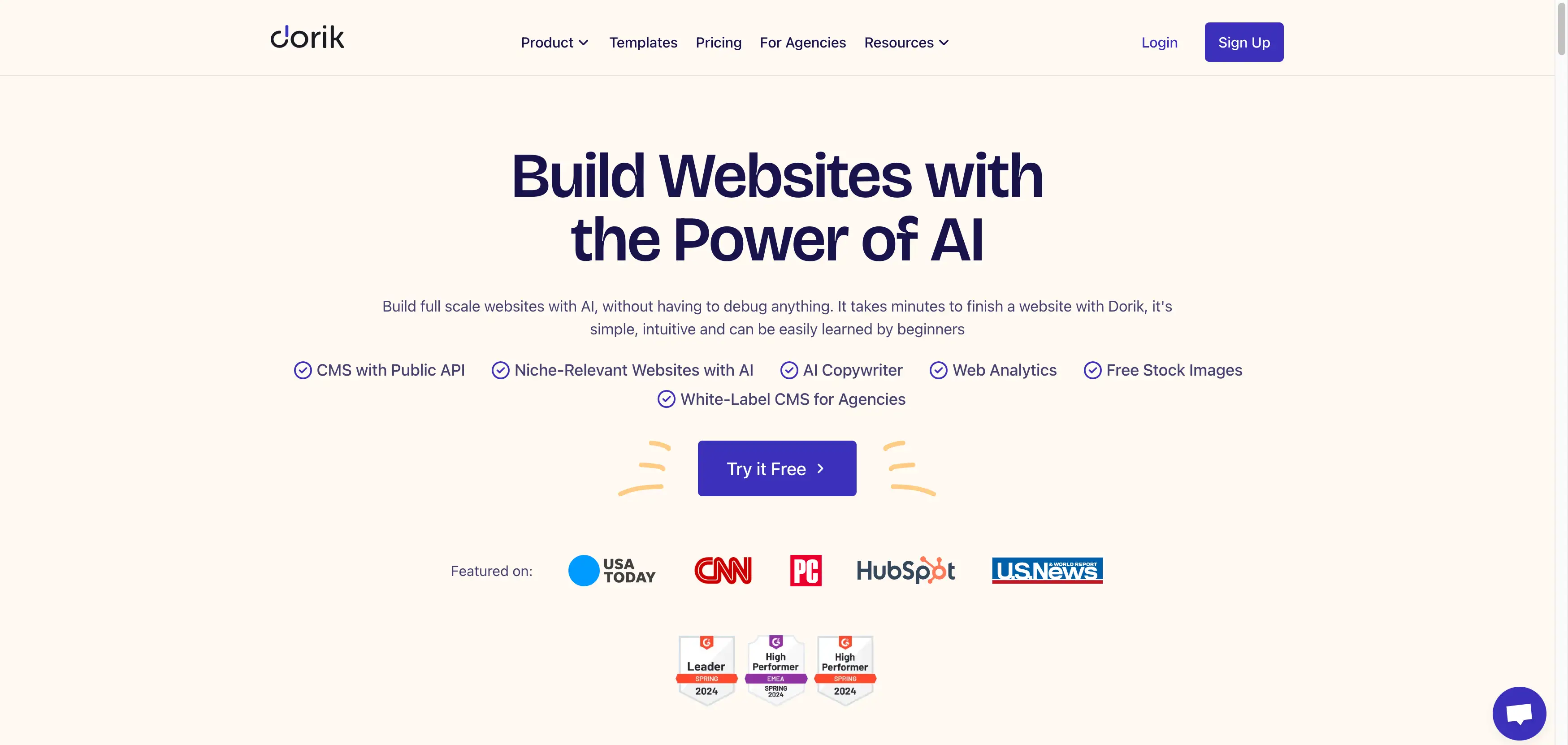 Dorik construye sitios web con el poder de la IA Dorik construye sitios web con el poder de la IA