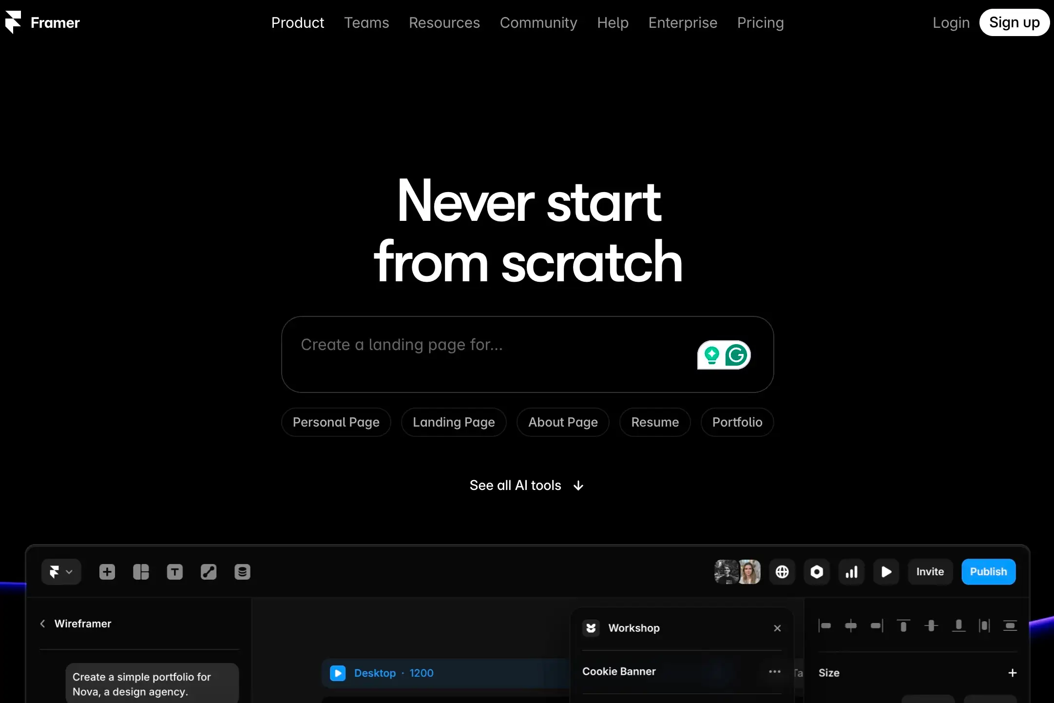 Framer AI