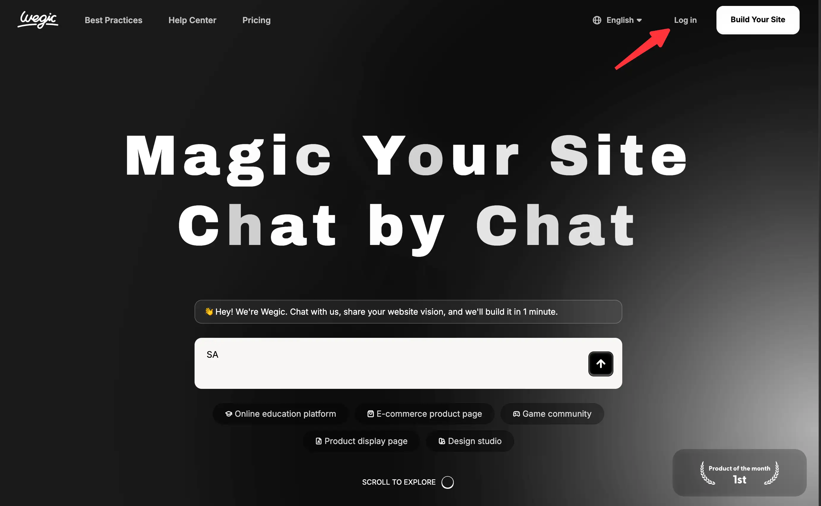 login on wegic