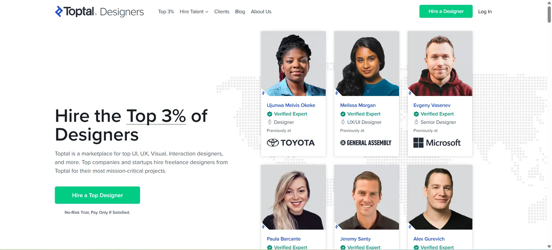 toptal designers homepage toptal designers homepage