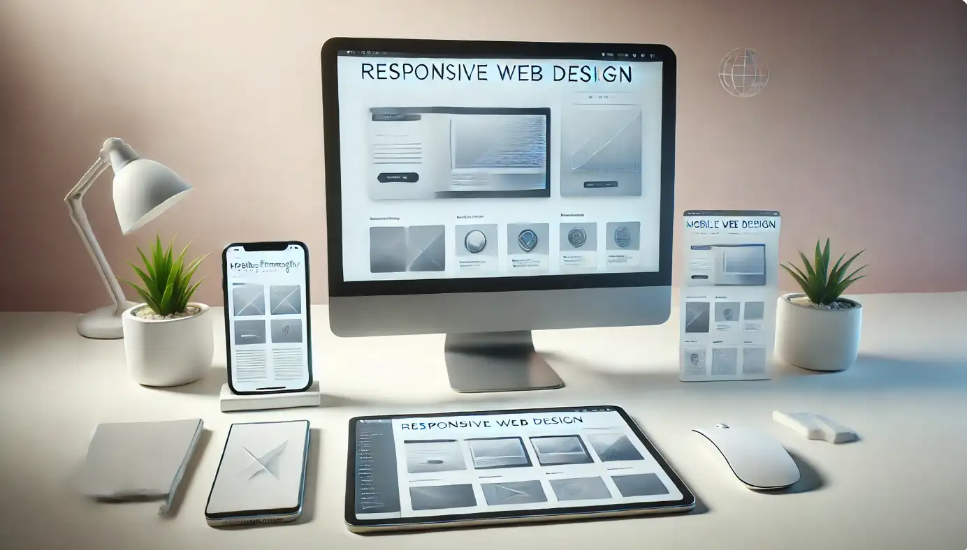 Mobile-friendly web development with responsive design elements.