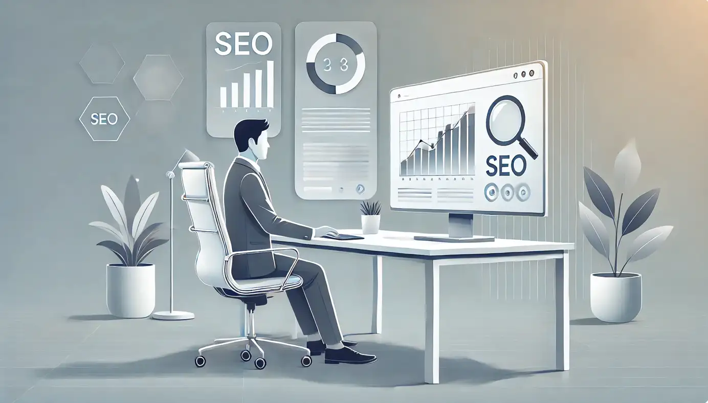 SEO expert optimizing a website for better rankings and fast loading speeds