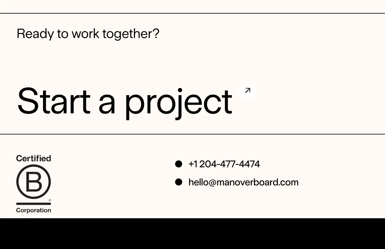 Manoverboard's footer