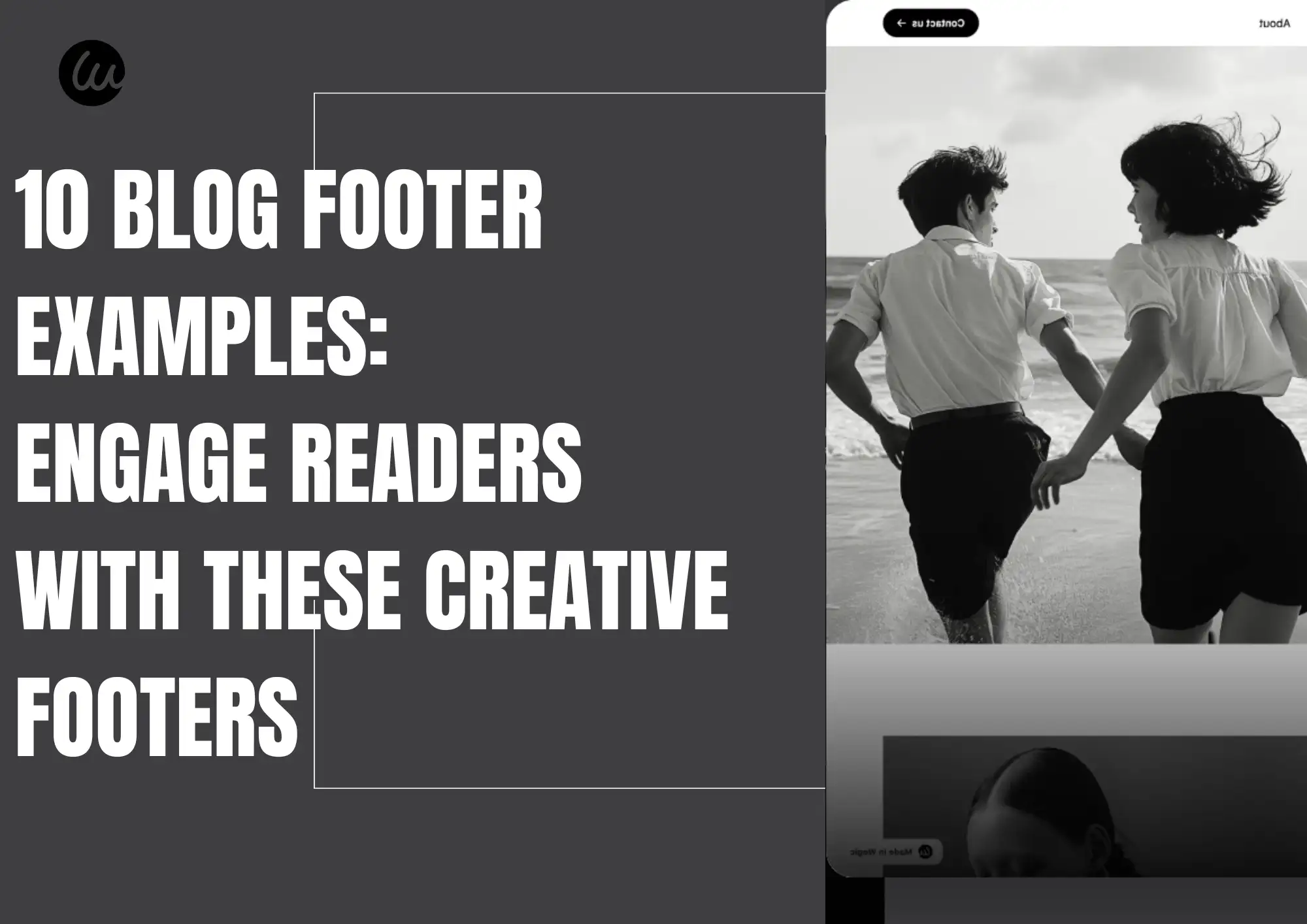 website footer example
