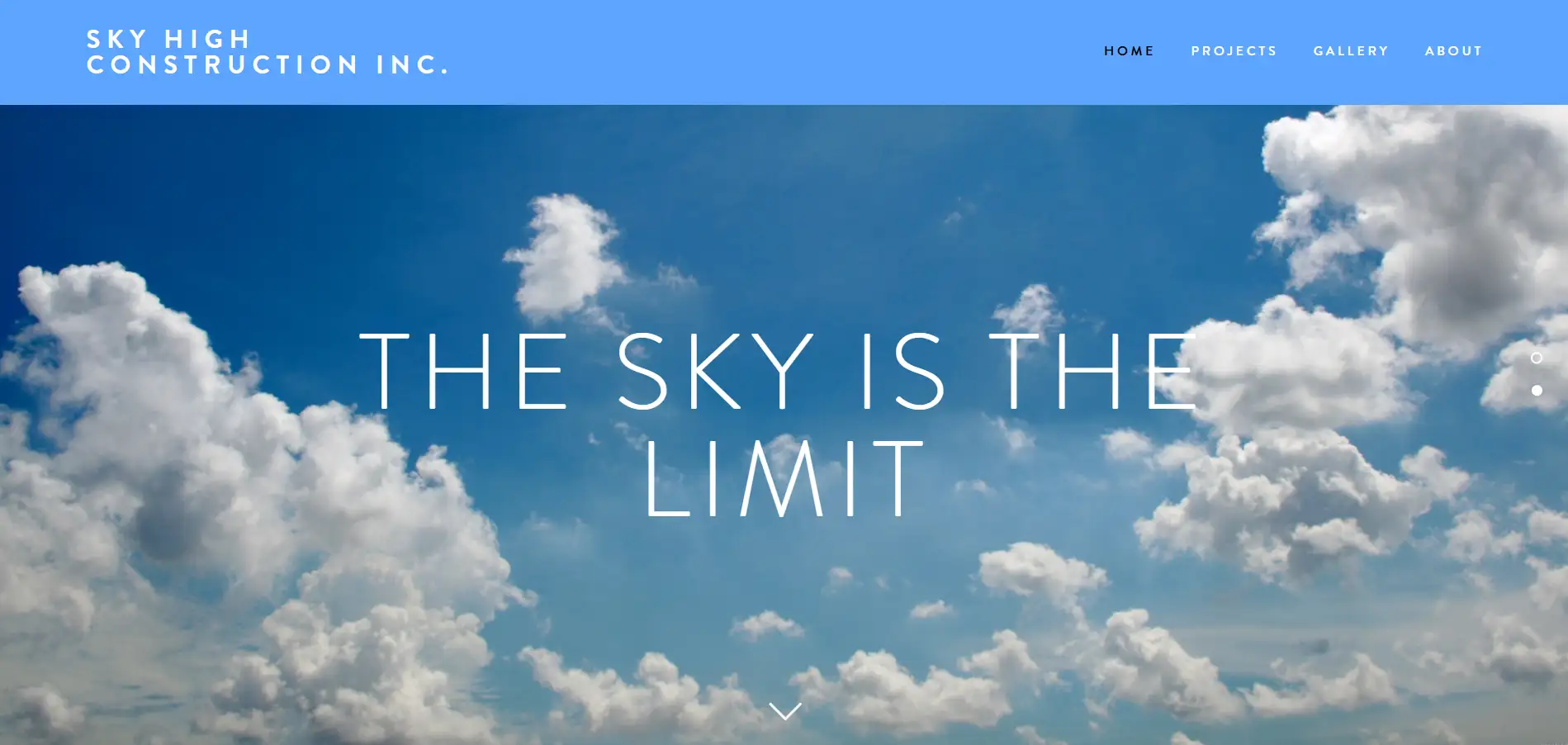 Homepage of Sky High Constructors