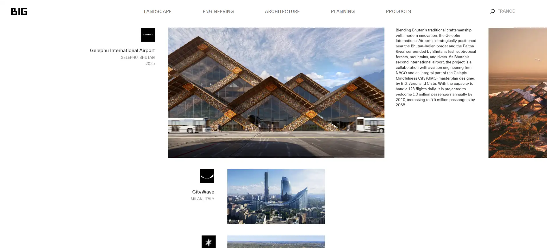 Homepage of BIG