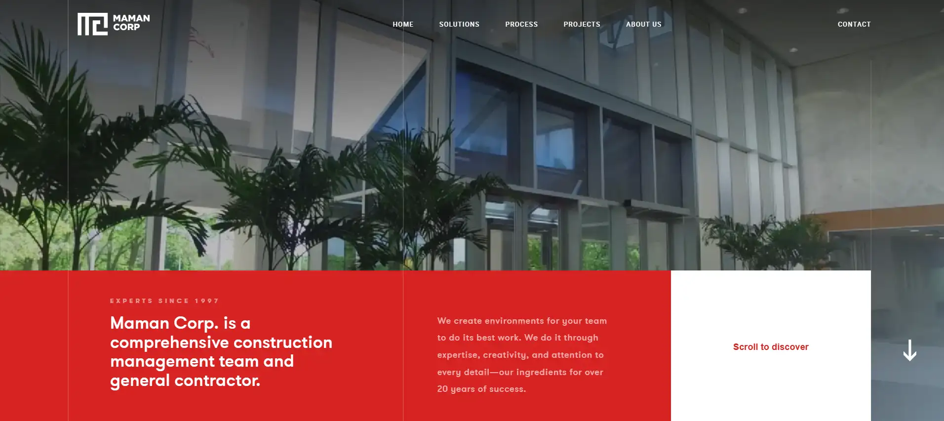 Homepage of Maman Corp
