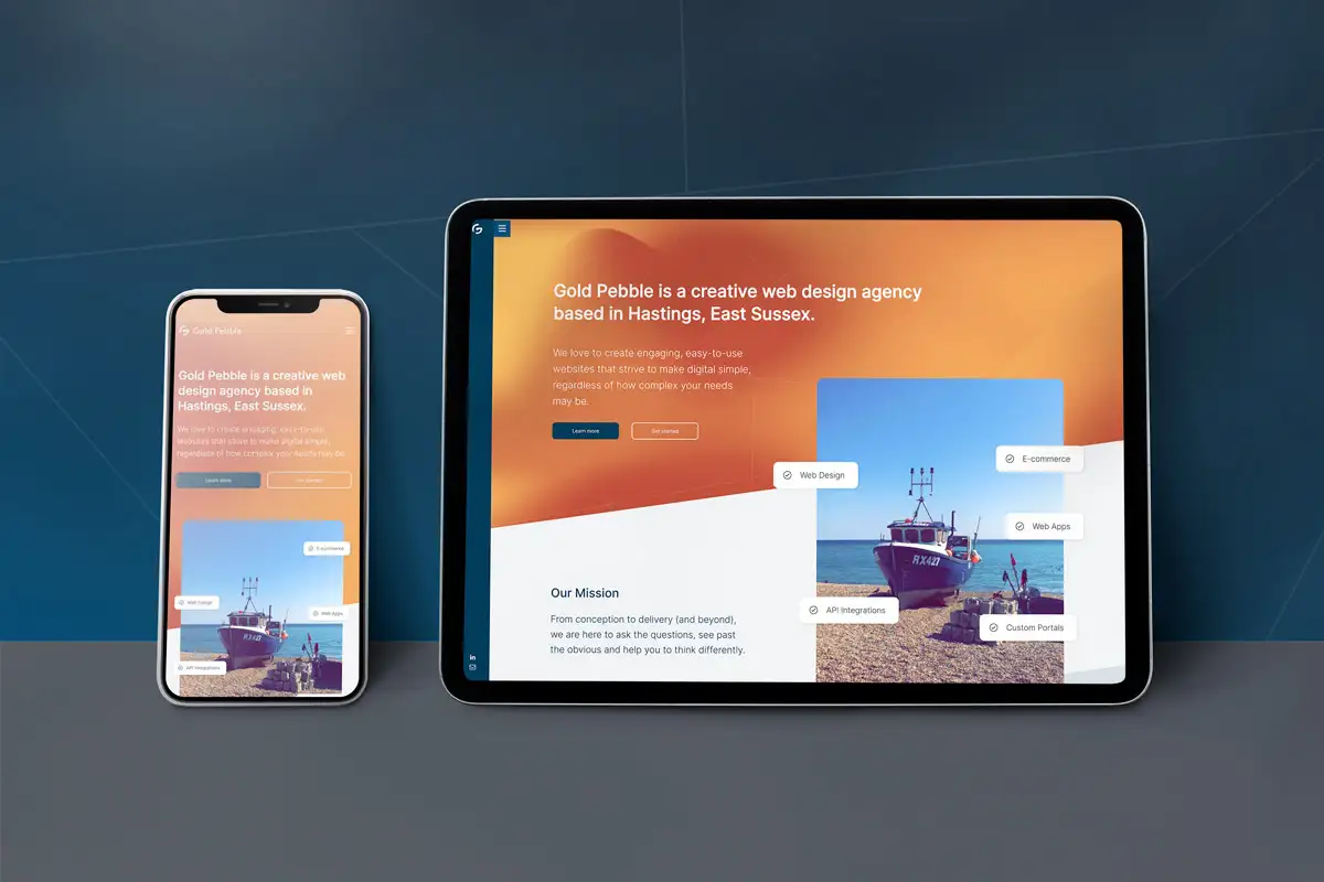 Responsive website page layout adapting fluidly