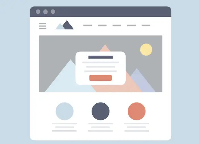 Engaging full-page website header