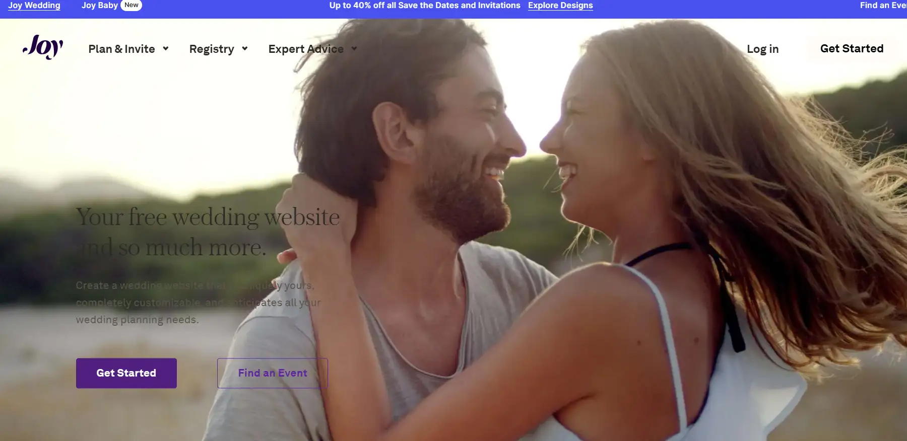 Joywedding homepage