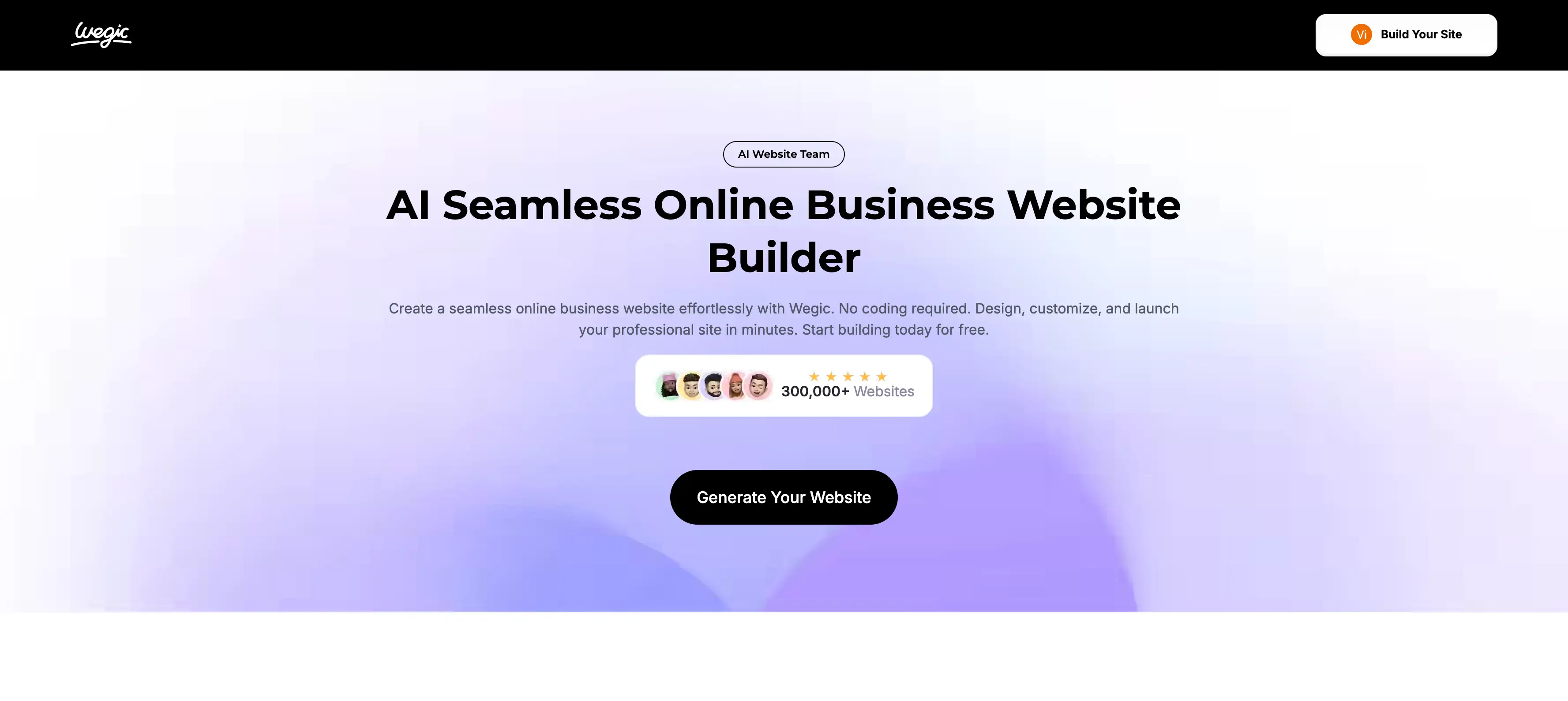 wegic ai seamless online website builder wegic ai seamless online website builder
