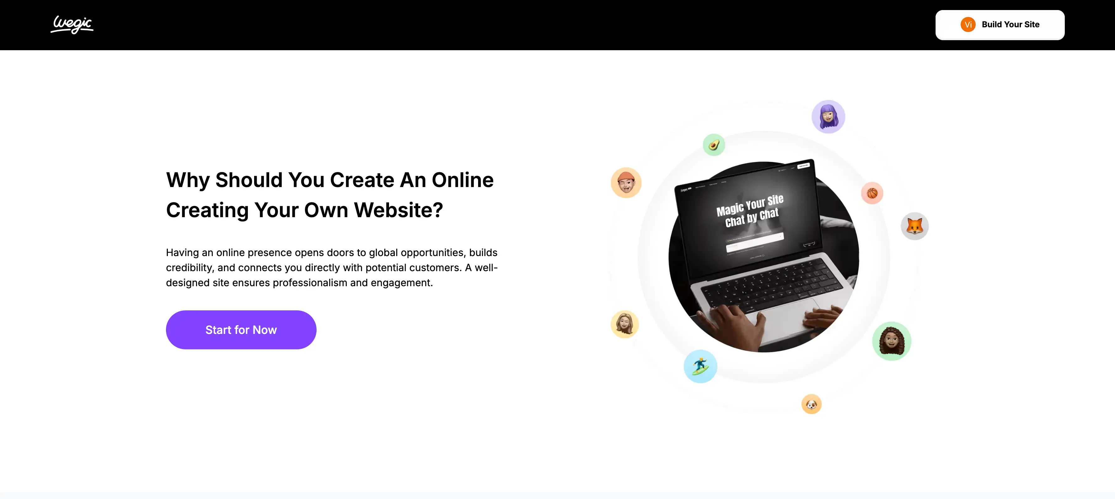 start your own website with wegic start your own website with wegic