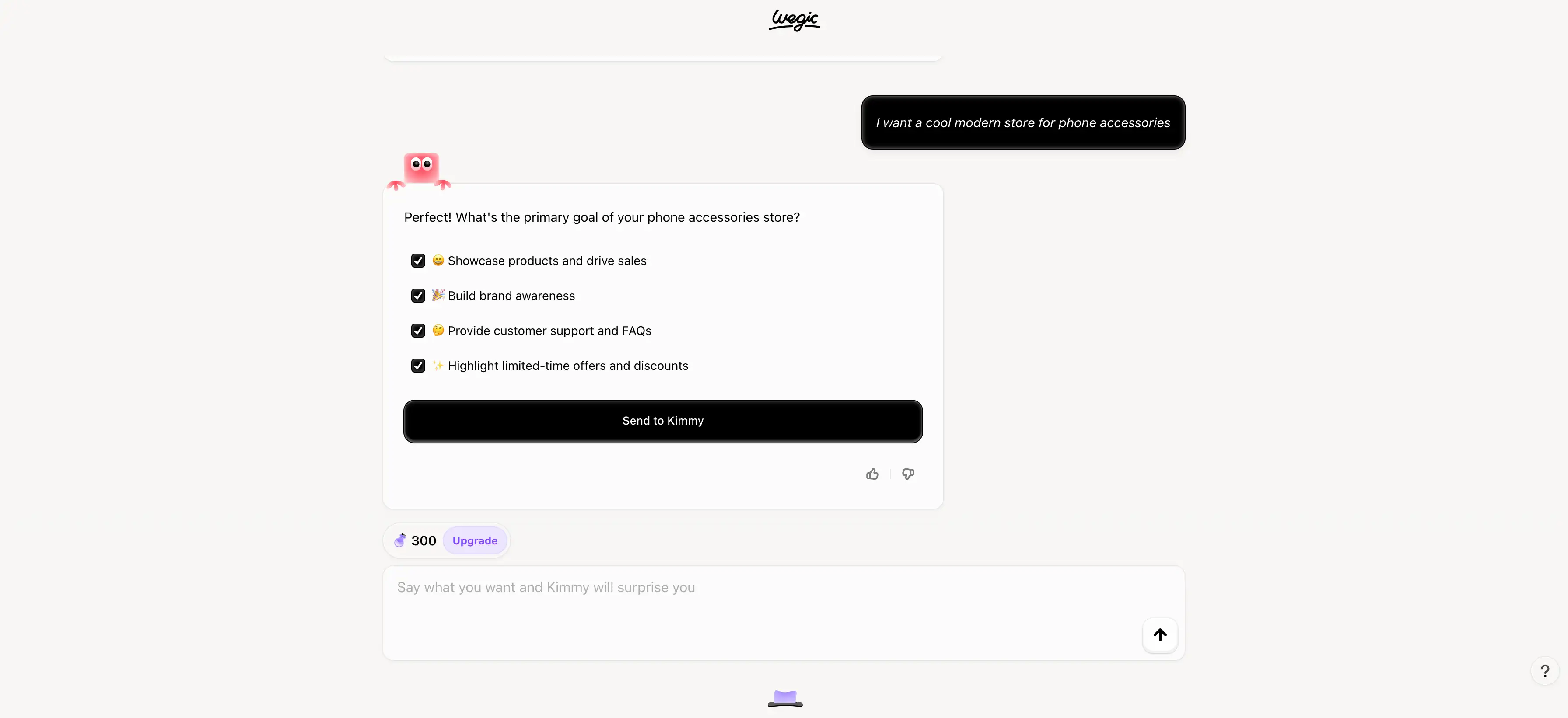 chat with wegic ai to build website chat with wegic ai to build website