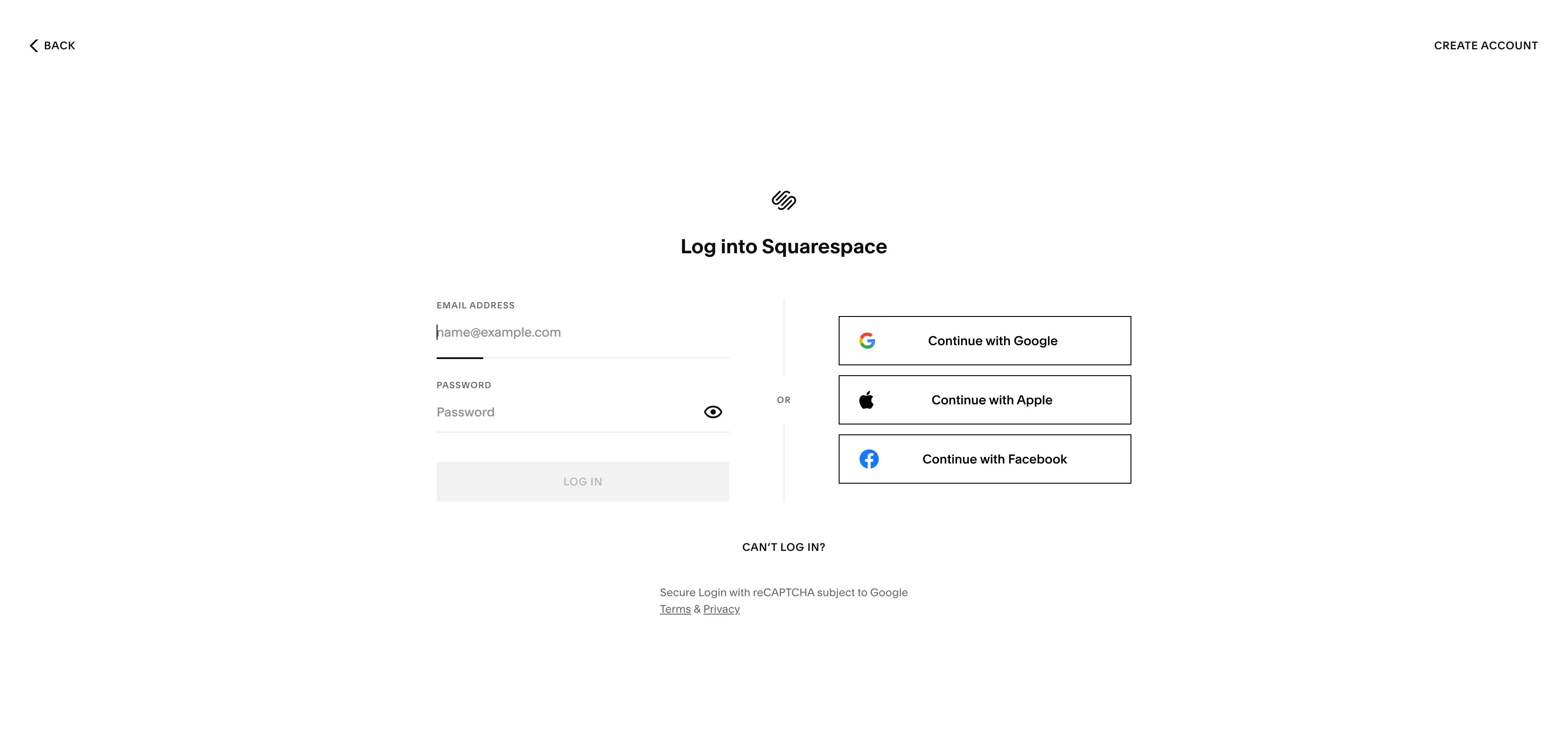 sign up with squarespace sign up with squarespace