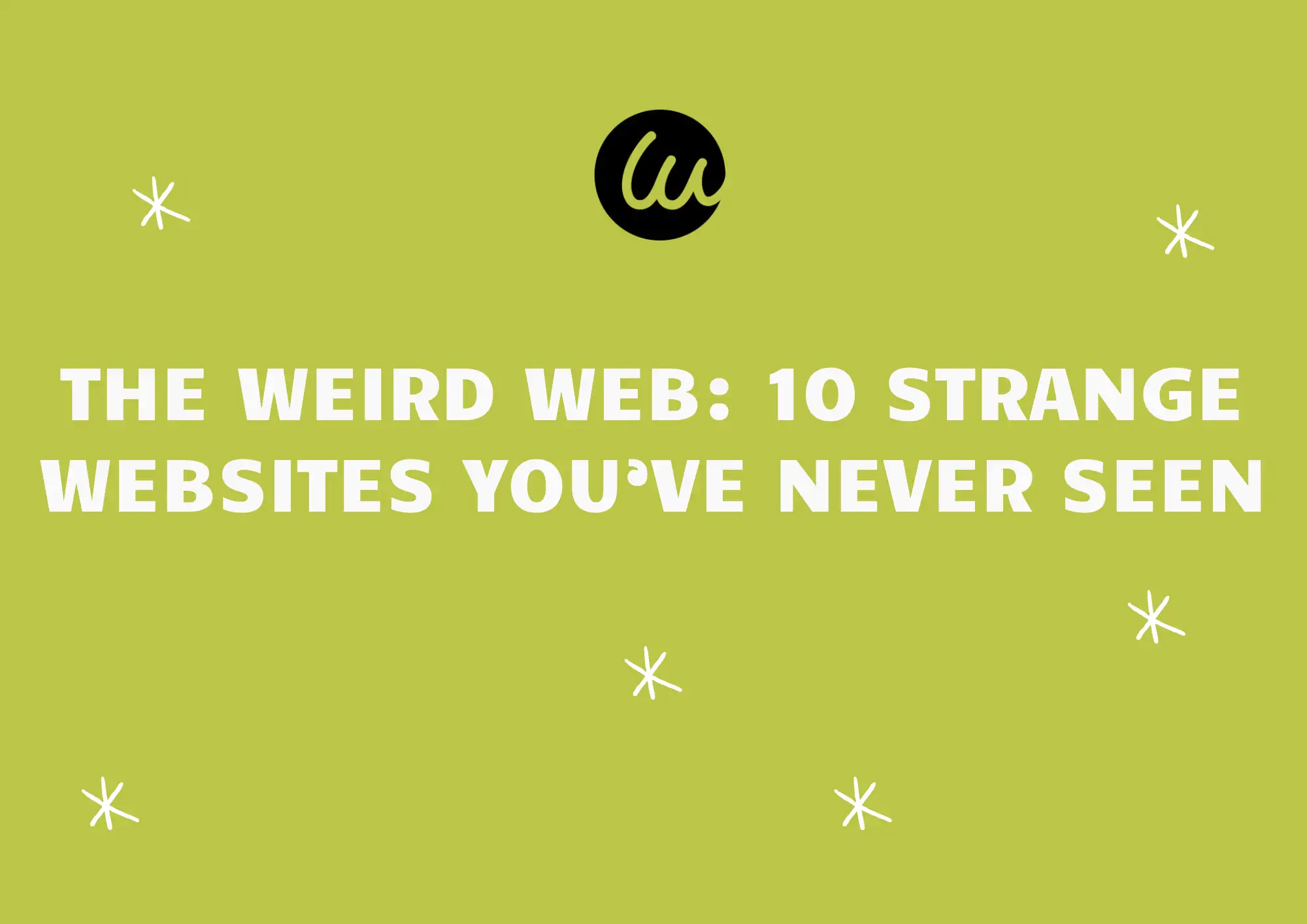 weird web weird web