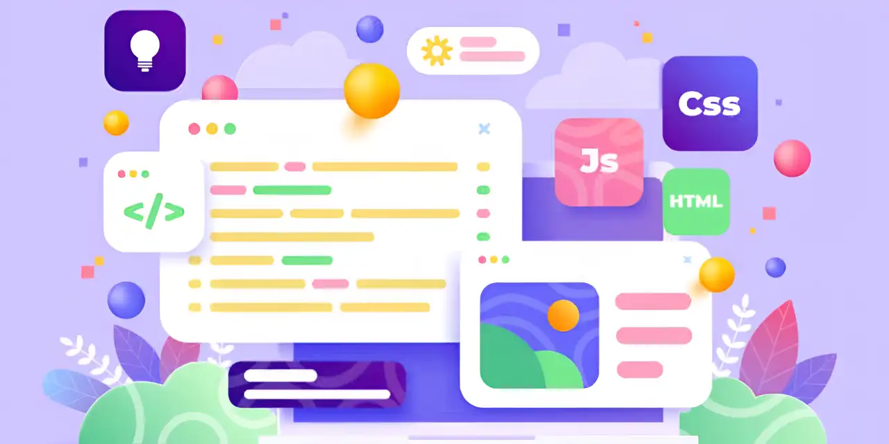 design a website title with multiple elements gathered on one page