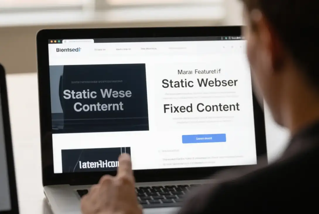 What are the main features of a static website What are the main features of a static website