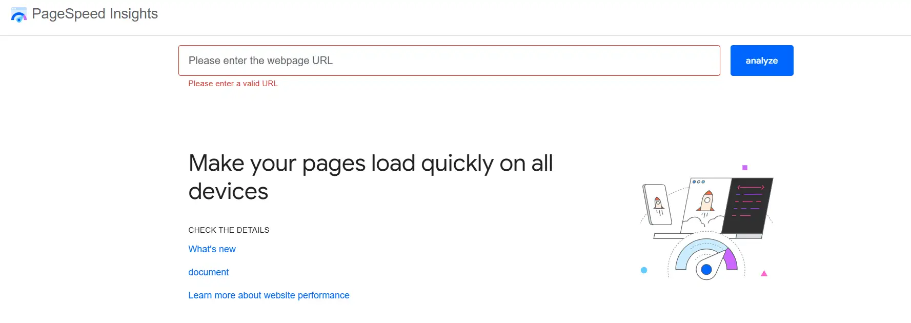 Google PageSpeed Insights Google PageSpeed Insights