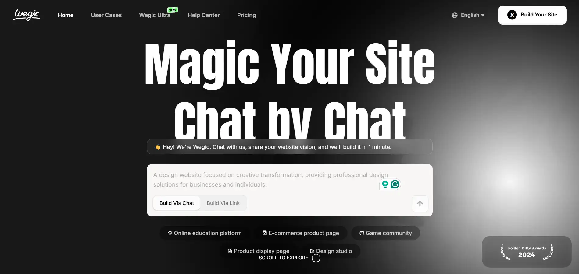 Homepage of Wegic Homepage of Wegic