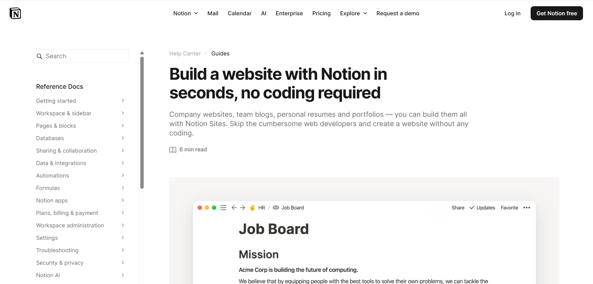Notion Websites Notion Websites