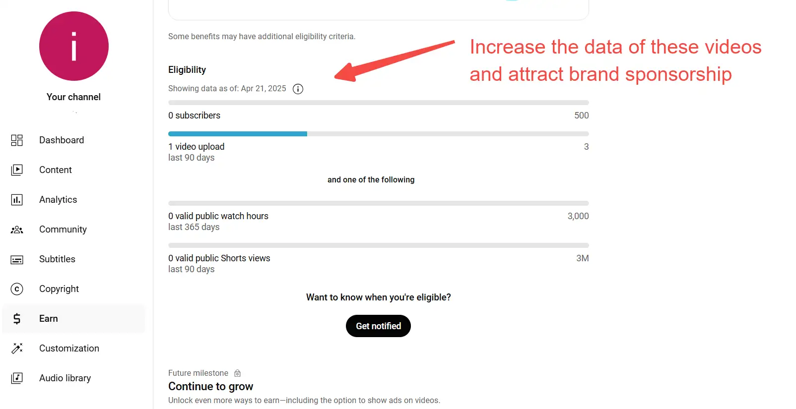 grow your channel to attract brand sponsorship