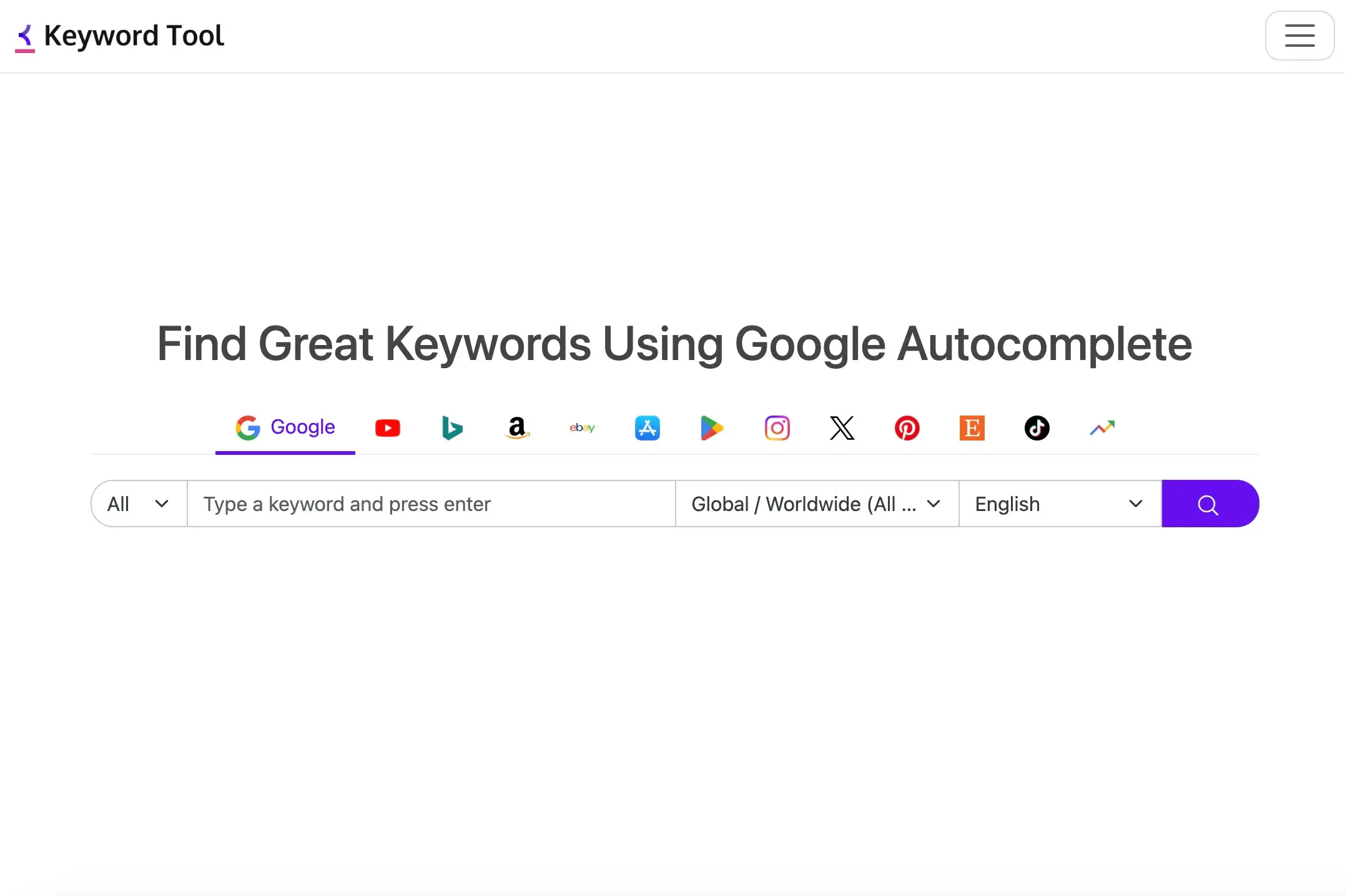 KeywordTool KeywordTool