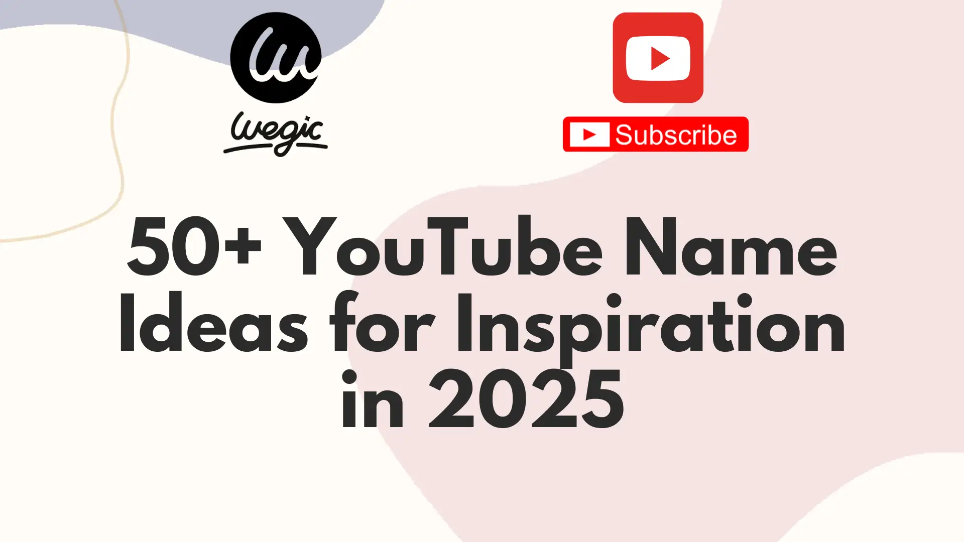 50+ youtube name ideas guide from wegic