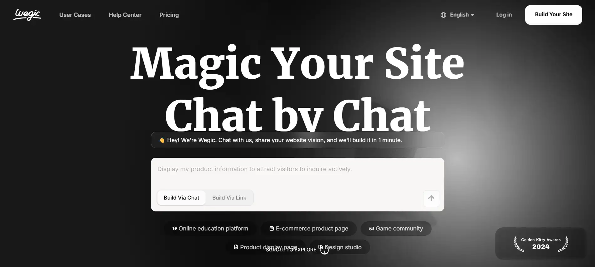 wegic homepage