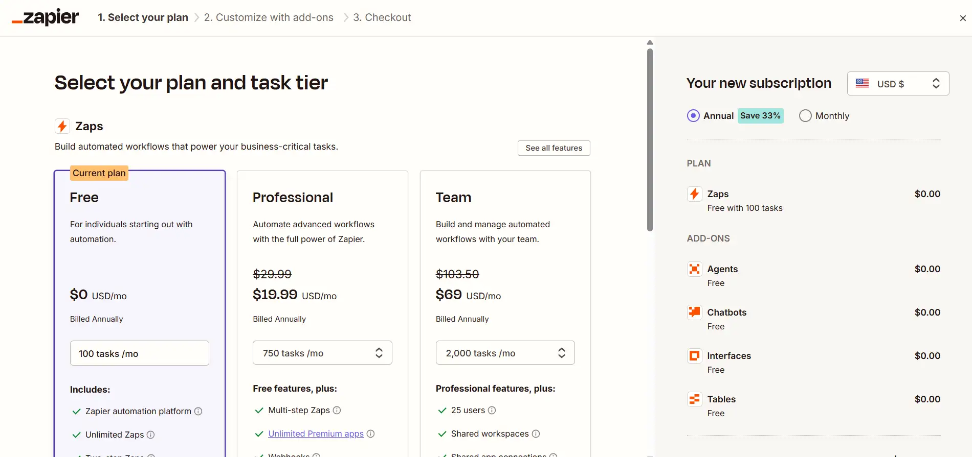 Zapier Pricing Zapier Pricing